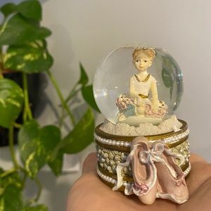 Vintage Miniature Ballerina Snowglobe